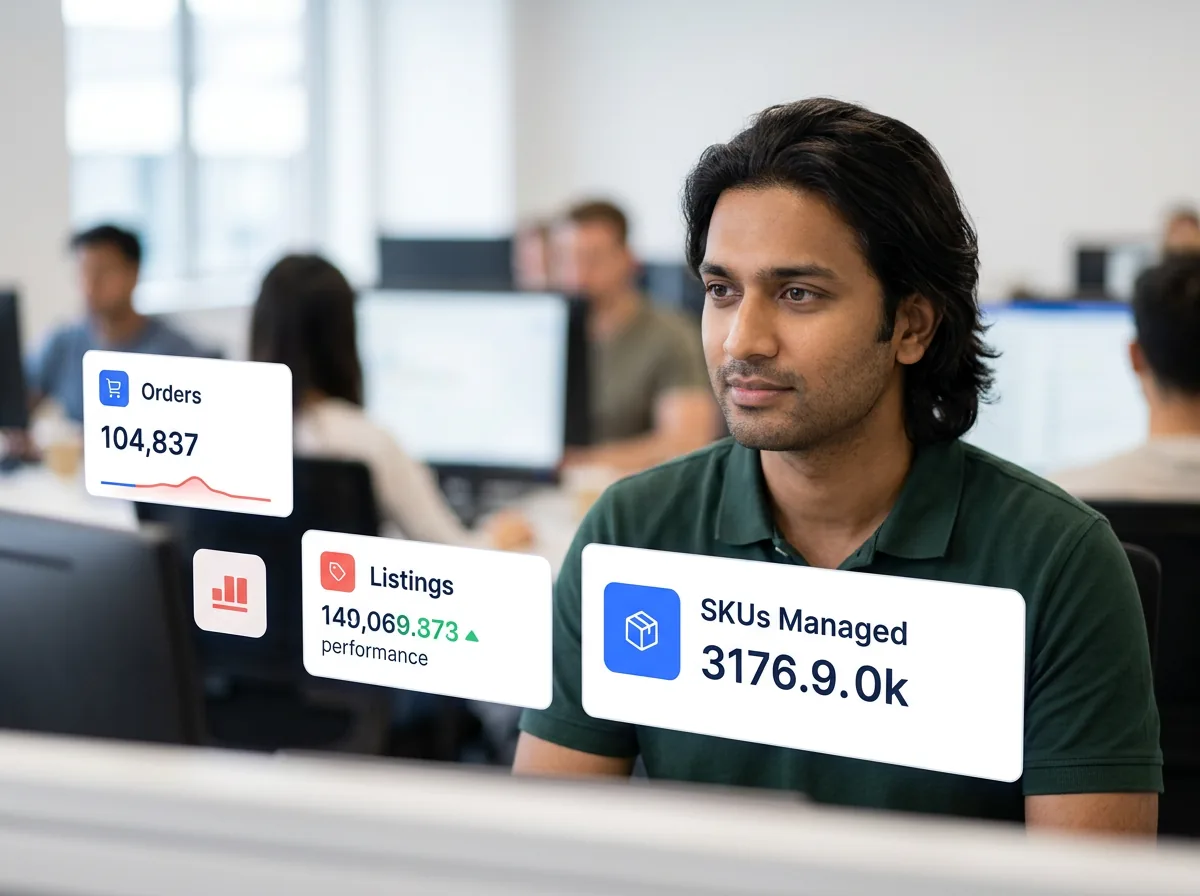 Retail operations specialist managing ecommerce catalog and marketplace workflows
