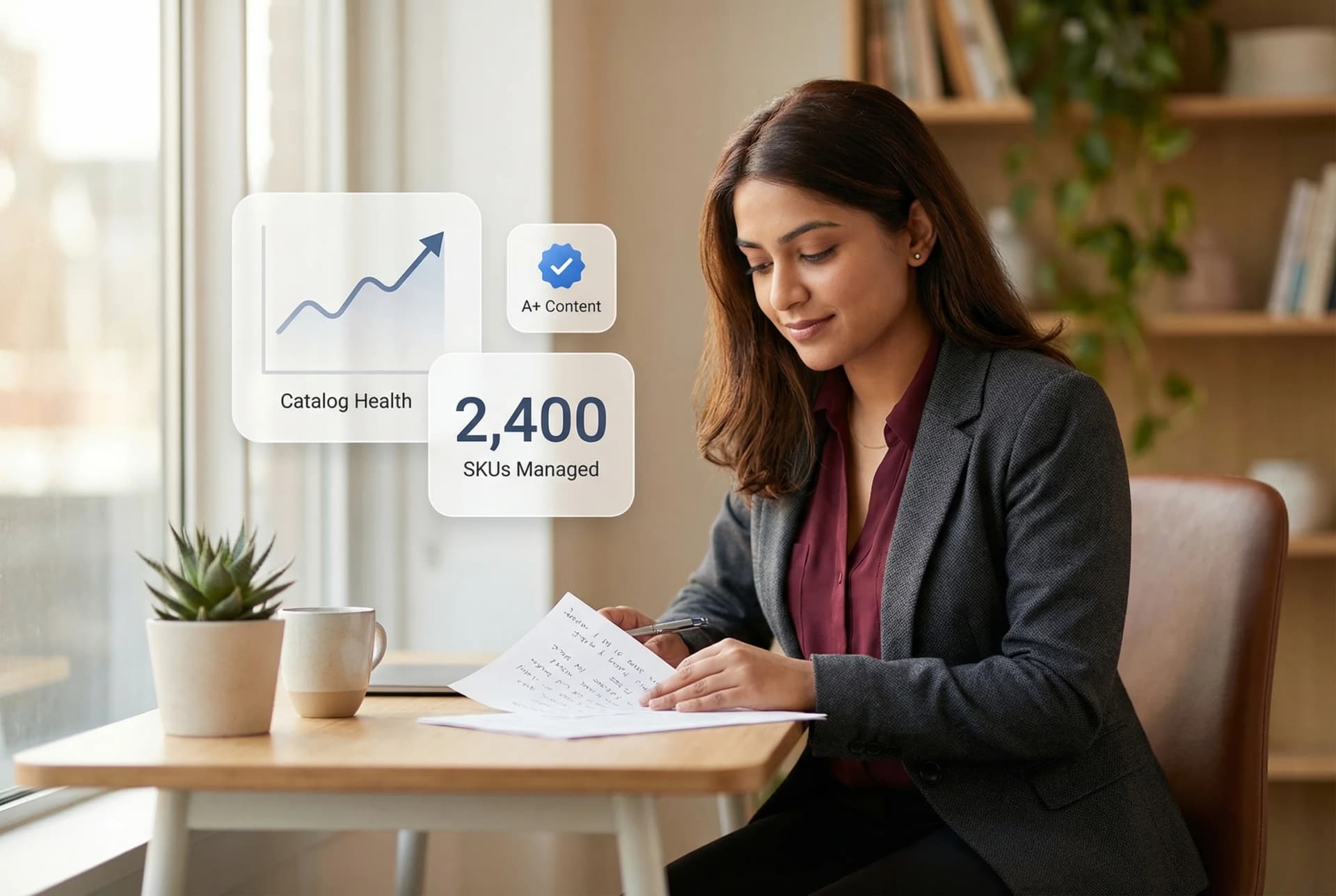 Amazon Vendor Central dashboard showing purchase order management, chargeback tracking, and catalog performance metrics