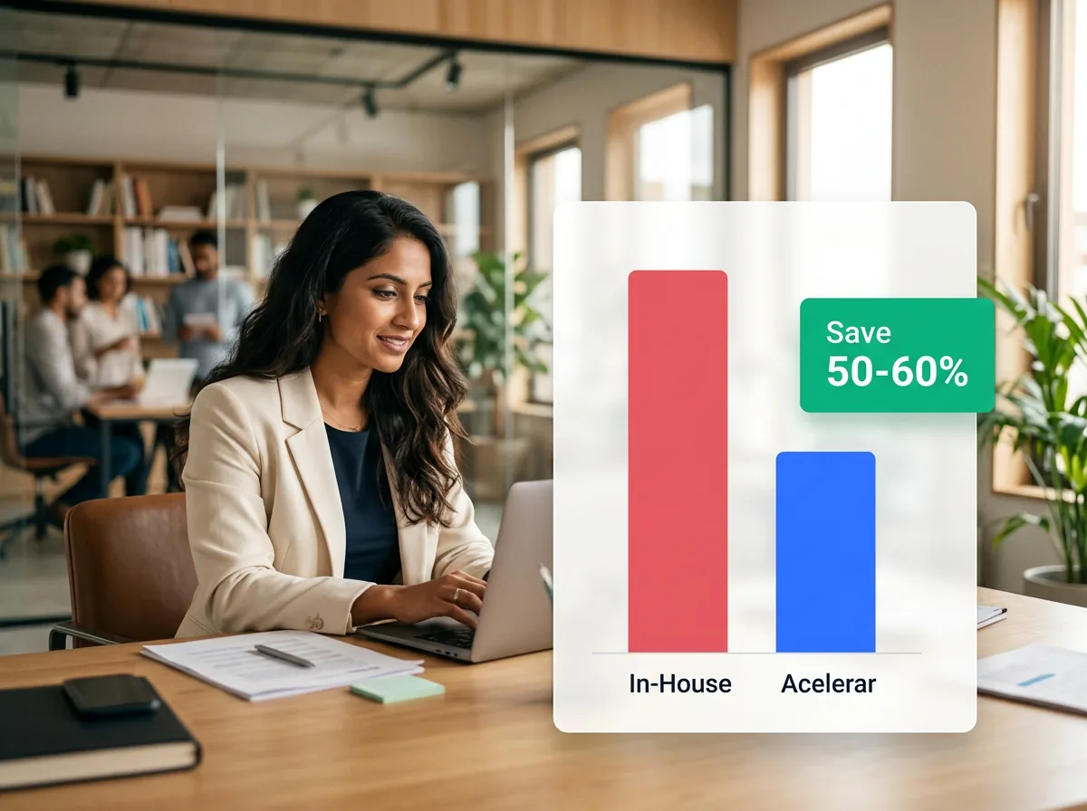 Non-profit cost savings comparison showing 70% reduction in operational data entry costs
