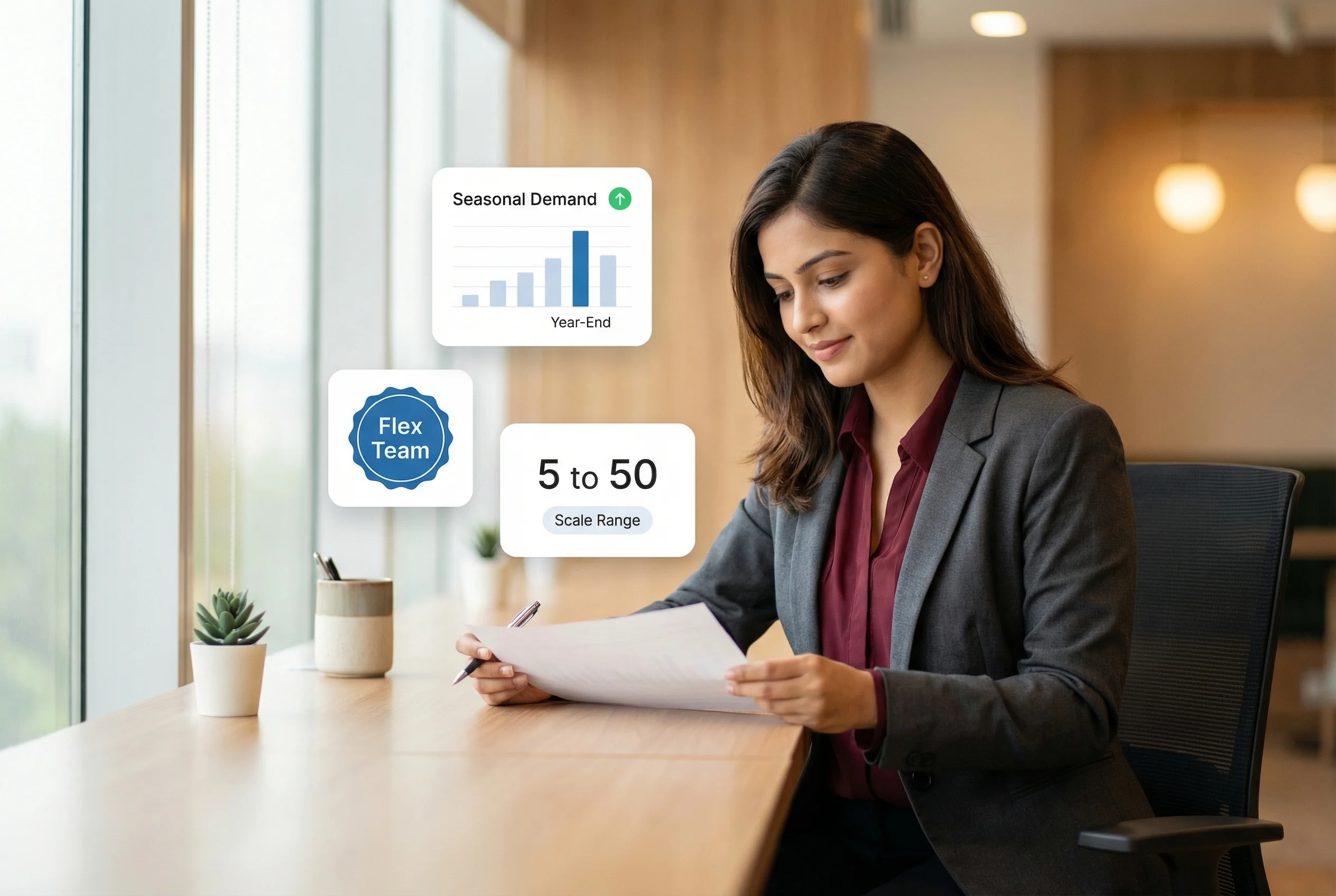 Non-profit operations team scaling for year-end giving season and fundraising campaign surges